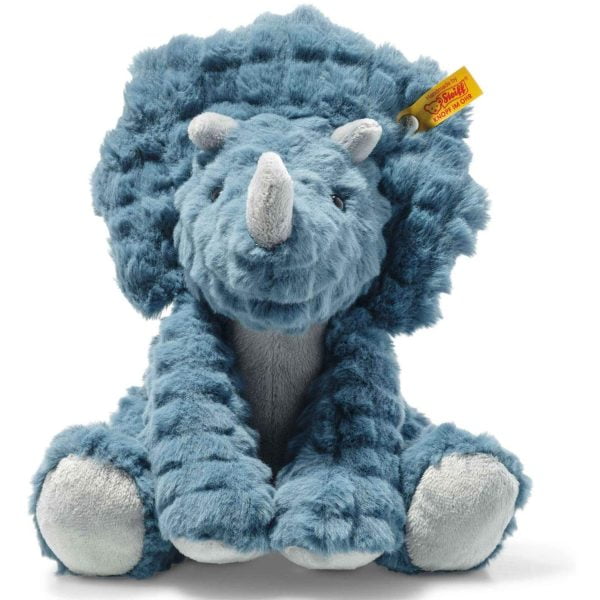 Steiff 087806 Soft Cuddly Friends Dixi The Triceratops