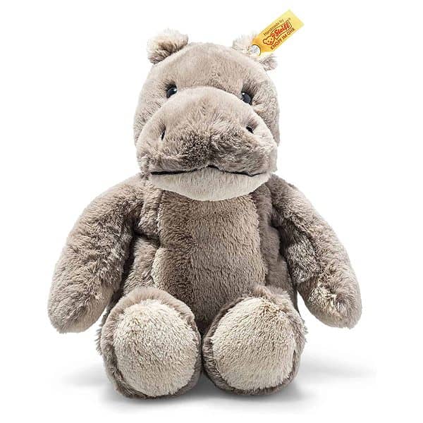 Steiff 45646 Soft Cuddly Friends Nobby Hippo 28 Cm Cuddly Toy For Children Cuddly & Soft Washable Grey (045646)