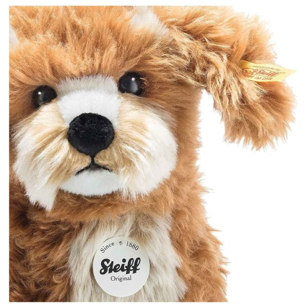 Steiff Curlie Cockapoo 076909 Toy For Children Soft And Cuddly Washable Red Brown 24 Cm Head