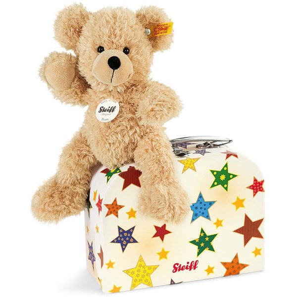 Steiff Fynn Teddy Bear in Suitcase (Beige)- 111730