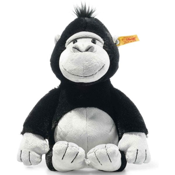 Steiff Original Bongy Gorilla Soft Toy 30 cm Black and Light Grey – 069116