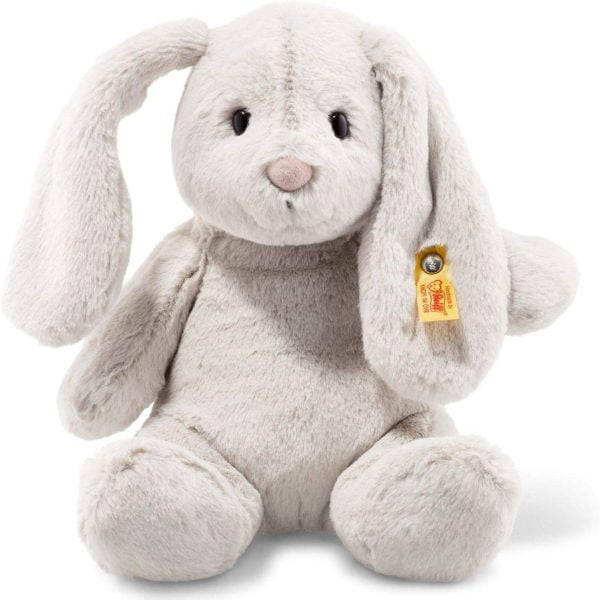 Steiff Soft Cuddly Friends Hoppie Rabbit Light Grey 28 cm 80470