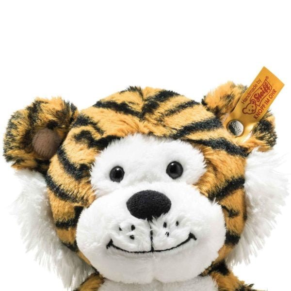 Steiff Toni Tiger 066146 – 30 Cm – Soft Cuddly Friends – Soft & Washable – Striped Face