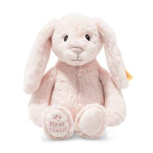 Steiff Soft My First Hoppie Rabbit 26 cm Soft Toy for Babies pink