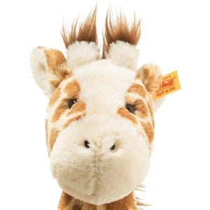 Steiff Girta Giraffe Soft Cuddly Friends Washable Plush Soft Toy In Gift Box 28cm 068157 Face
