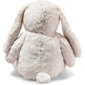 Steiff Hoppie Rabbit 48 Cm Plush Rabbit With Floppy Ears Soft Cuddly Friends Moveable & Washable Light Grey (080913) Back