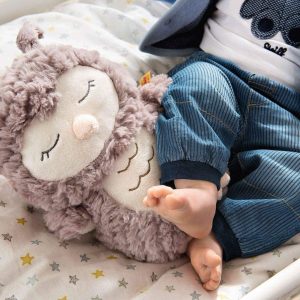 Steiff Soft Cuddly Friends Ollie Owl – Rose Brown – 23 cm