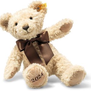 Steiff 113864 Cosy Year bear 2024 34CM beige. FREE STEIFF GIFT BOX