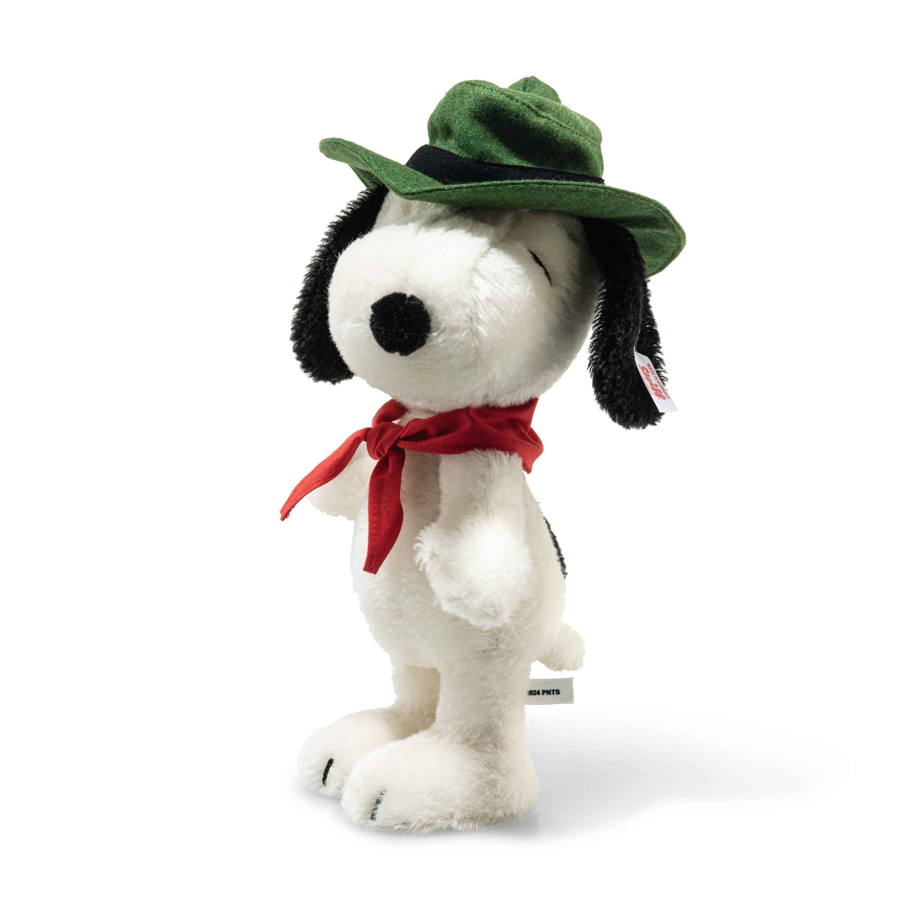 Steiff Snoopy Beagle Scout 50th Anniversary Ltd Edition 1974, 27cm