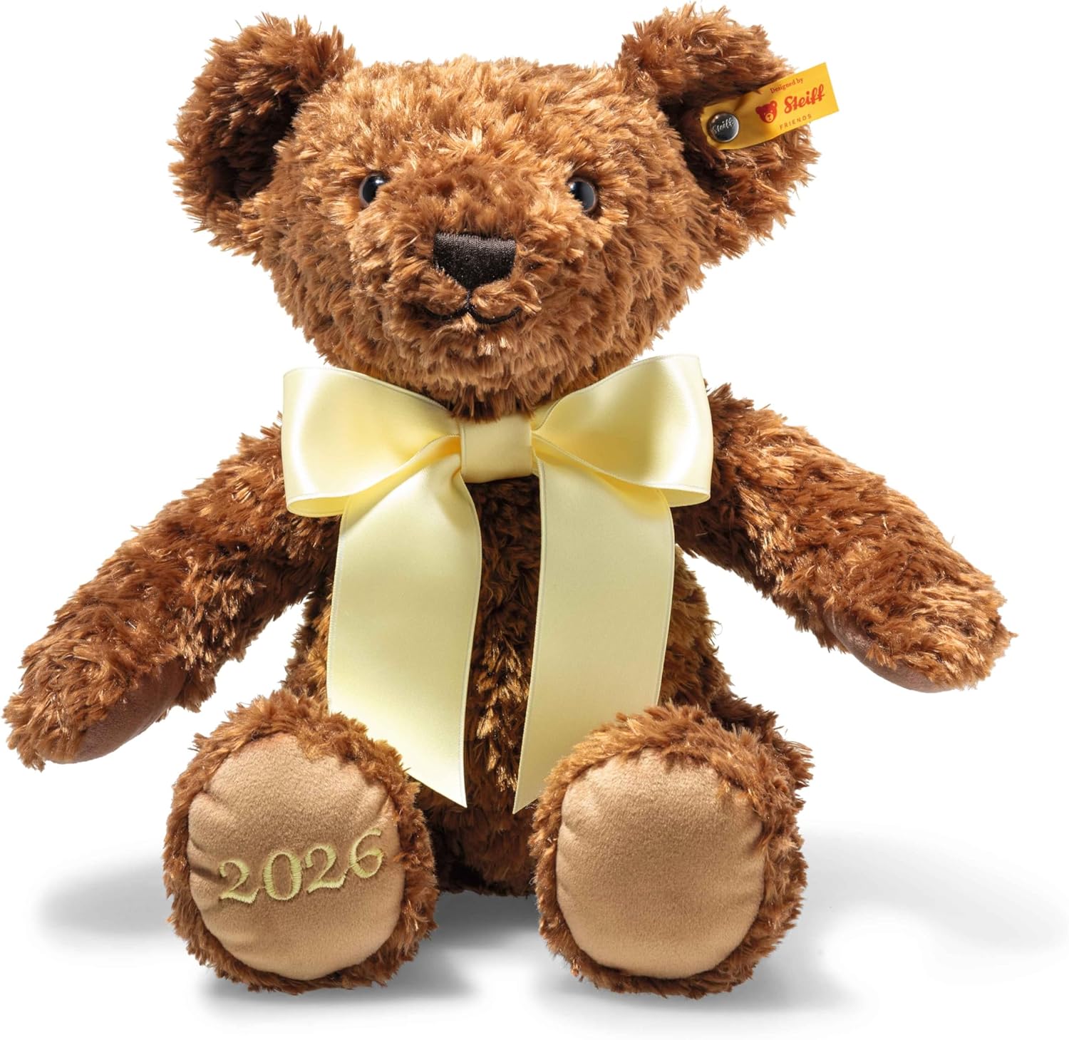 Steiff Annual 2026 Cosy Year Bear -Very Soft Plush 34cm Ring in the New Year