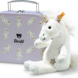 Steiff 708015 Cuddly Toy Unicorn in Suitcase