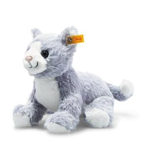Steiff Cassie Cat 26cm Blue/white