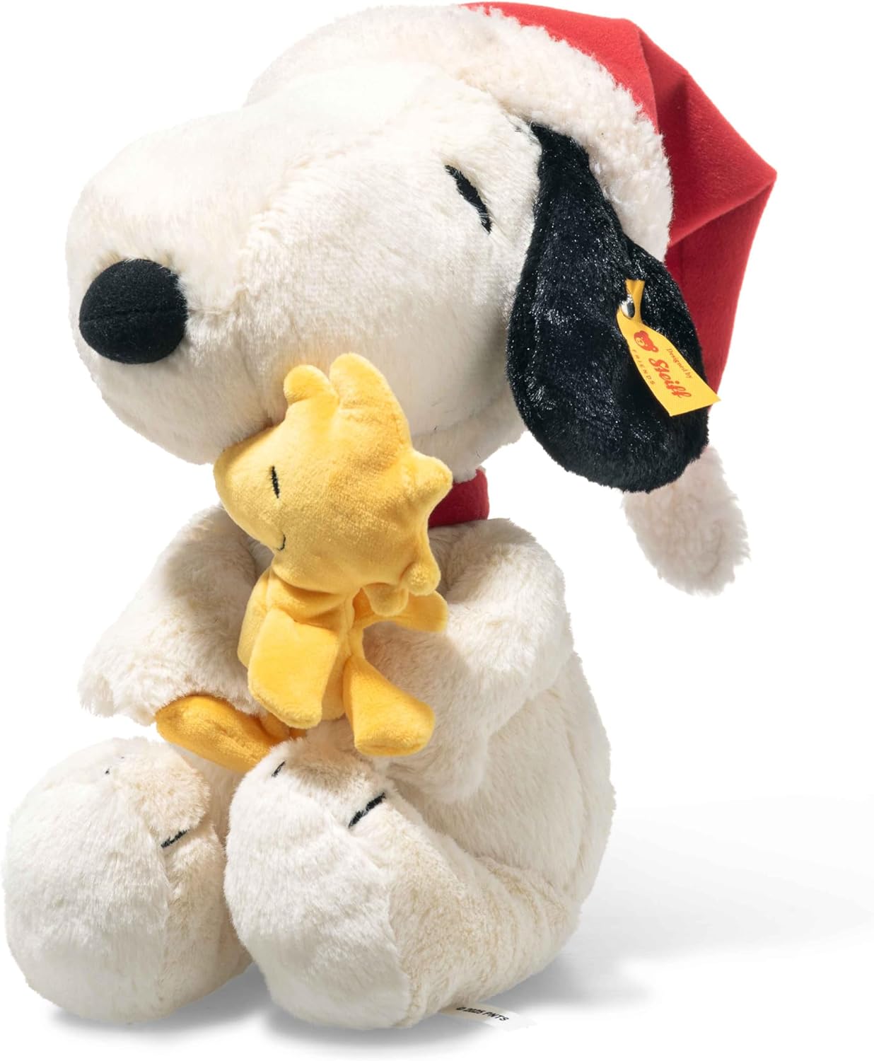 Steiff Snoopy with Woodstock and Santa Hat 30cm Christmas Edition