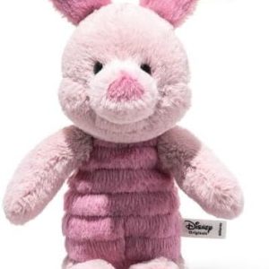 Steiff Disney Piglet 20 cm, Soft Cuddly Friends, Cuddly Soft Pink Plush