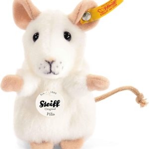 Steiff 056215 Pilla Mouse White 10cm
