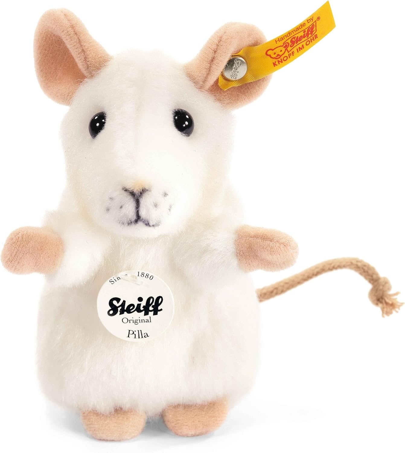 Steiff 056215 Pilla Mouse White 10cm