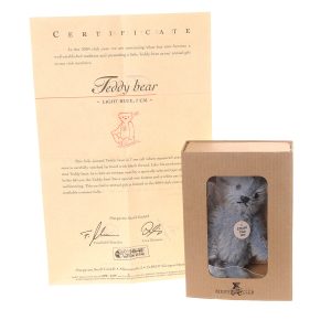 Steiff Light Blue Mohair Club Bear 2004. Retired very Collectable 7cm