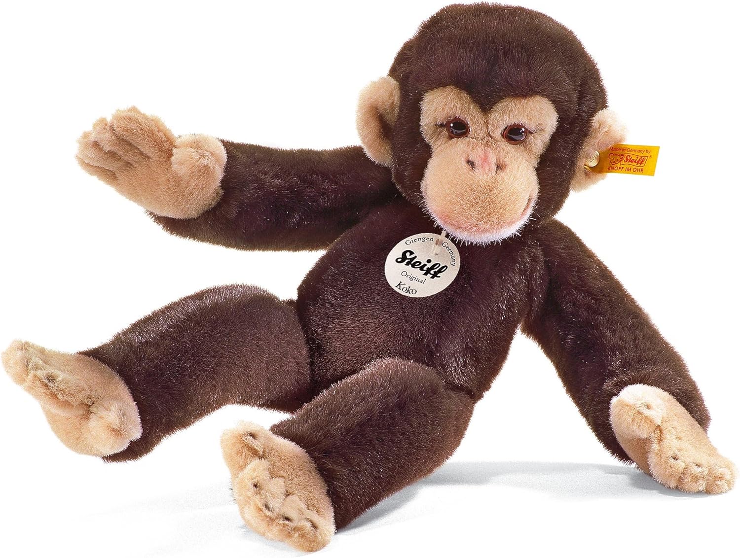 Steiff Little Friend Koko Monkey Dark Brown 25cm