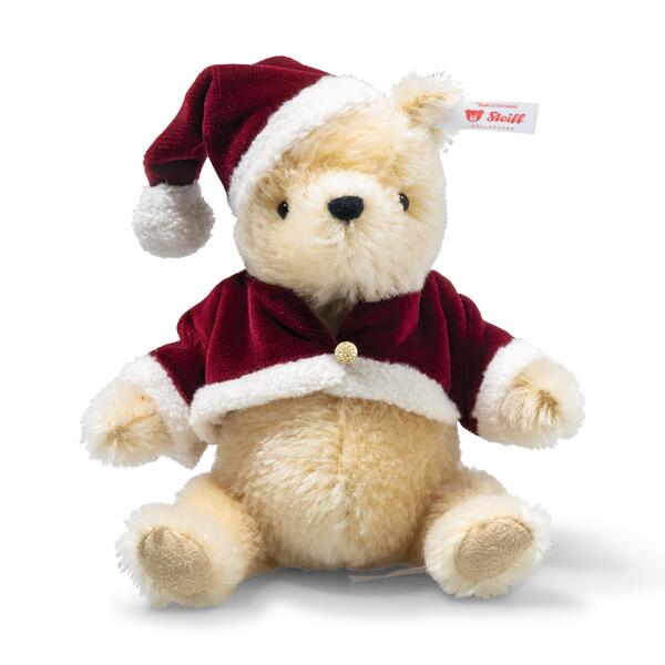 Steiff Disney Christmas Winnie the Pooh 17cm Limited Edition only LAST ONE