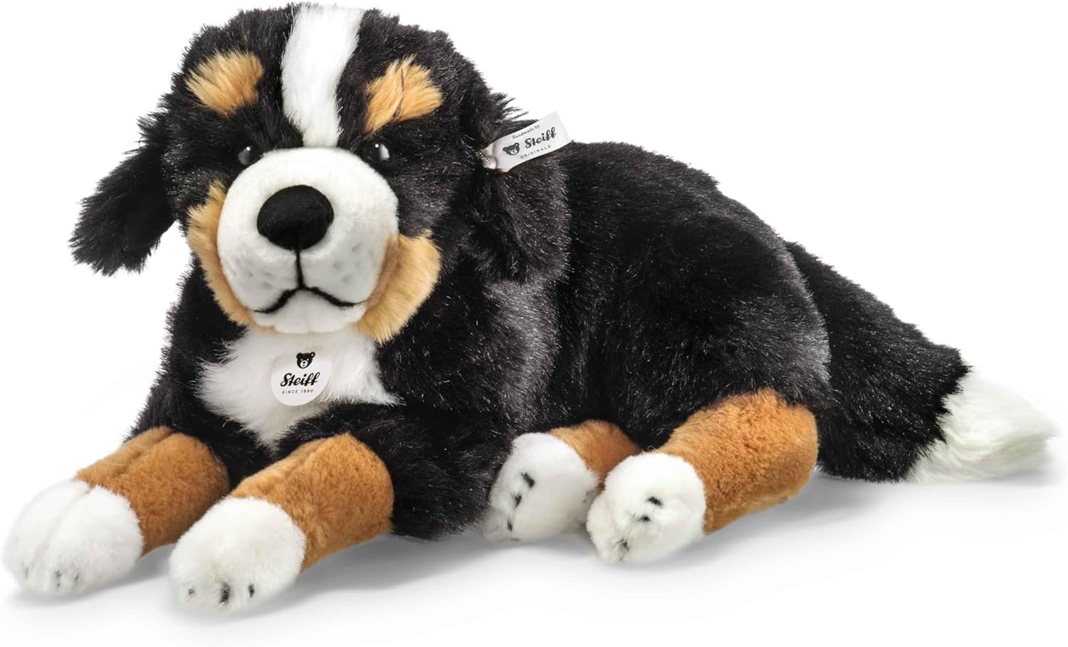 Steiff Senni Bernese Mountain Dog cuddly toy, cute stuffed toy 45CM